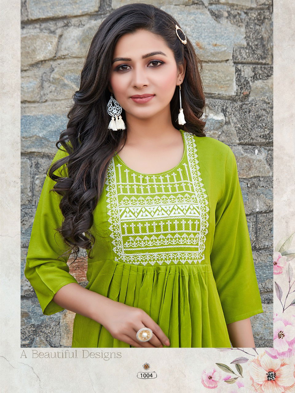 Tunic House Makhmali Fancy Designer Ethnic Wear Rayon Embroidery Kurti Collection